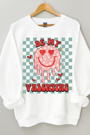 Checkered Valentines sweatshirt